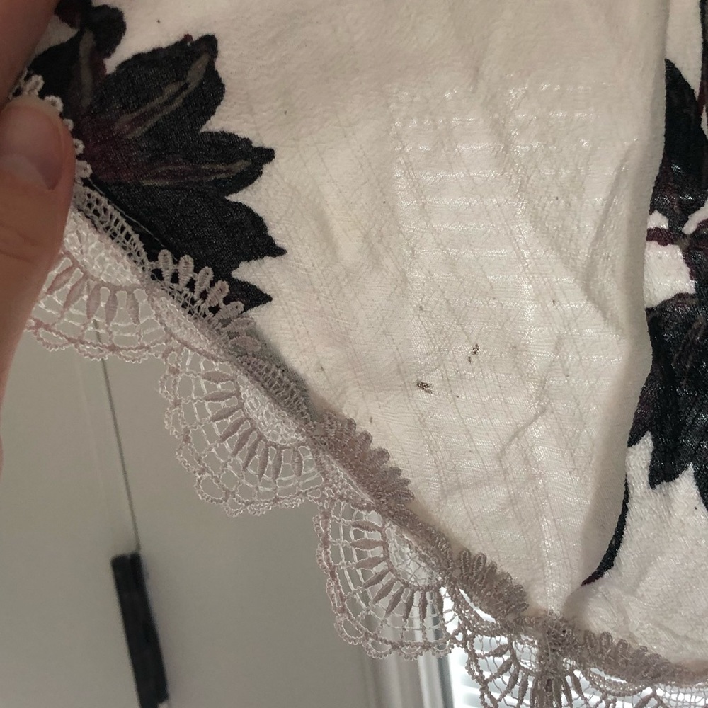 Free people bell sleeve boho mini - lace trim - Picture 3 of 6